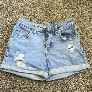 Justice Light Blue Denim Kids Shorts